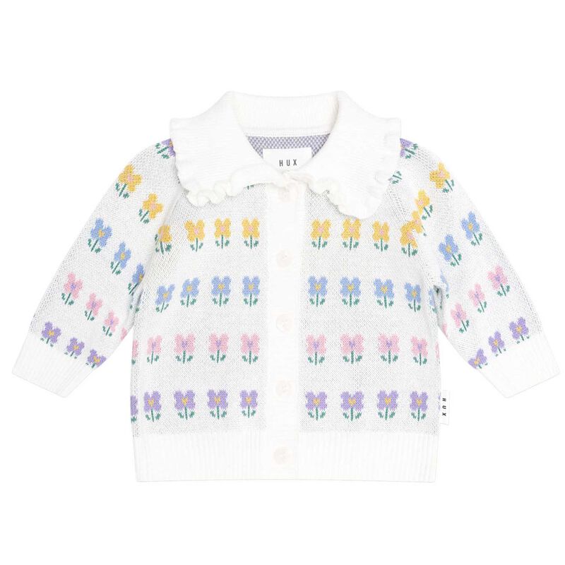 Huxbaby Flower Fields Collar Cardi 3M-2Y image number 0